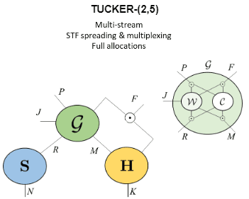 Tucker-(2,5) decomposition for MIMO systems